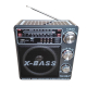 Radio cu Panou Solar XB-921 BT X-Bass mp3 player cu suport card sd/usb NEGRU