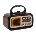 Radio portabil cu bluetooth model retro Q SY 721 cu incarcare solara