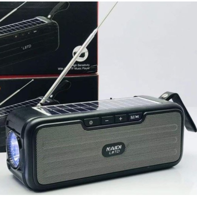 Radio portabil tip boxa cu panou solar Bluetooth L8TD 10W 1200 mAh