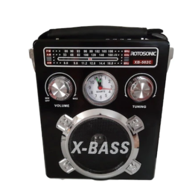 Radio XB 502C ROTOSONIC USB SD TF MP3 PLAYER Lanterna si Ceas 