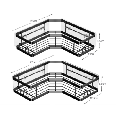 Raft de baie Suport coltar pentru dus din otel inoxidabil