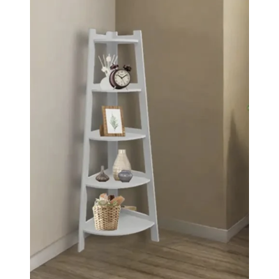 Raft de Colt din PVC cu 5 etajere pentru camera baie sau bucatarie 106x30x30cm Alb