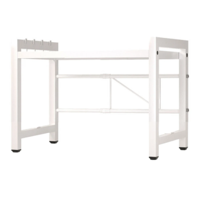 Raft extensibil pentru bucatarie polita ajustabila pe inaltime ALB