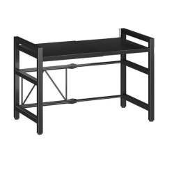 Raft extensibil pentru bucatarie polita ajustabila pe inaltime NEGRU