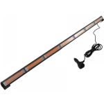 Rampa avertizare galbena 6 CASETE LED COB 126W 12-24V 