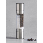 Rasnita 2 in 1 pentru piper si sare, Inox, Argintiu