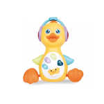 Ratusca interactiva dansatoare luminoasa si muzicala galbena 