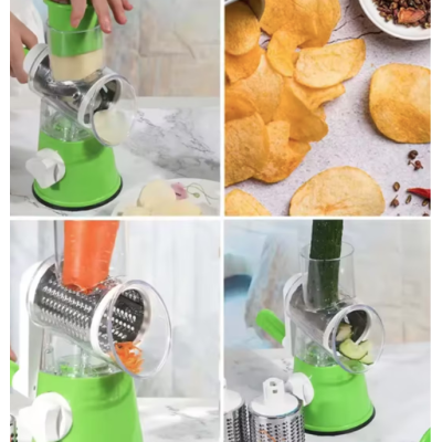 Razatoare cu manivela 3 accesorii de ras Verde/Alb