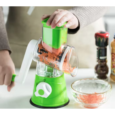 Razatoare cu manivela 3 accesorii de ras Verde/Alb