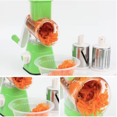 Razatoare cu manivela 3 accesorii de ras Verde/Alb