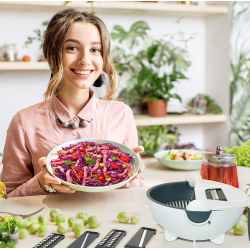 Razatoare Multifunctionala 9 In 1 cu bol si strecuratoare