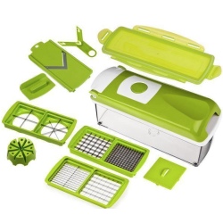 Razatoare multifunctionala cu 11 piese pentru fructe si legume