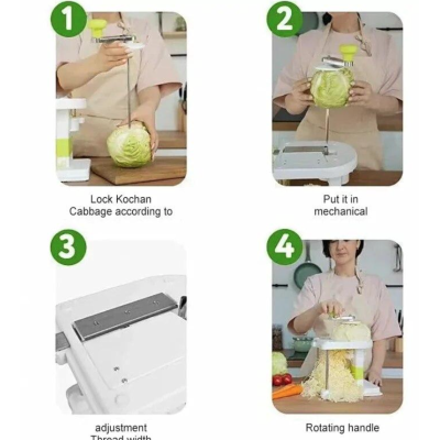 Razatoare pentru varza manuala cu manivela si 3 lame