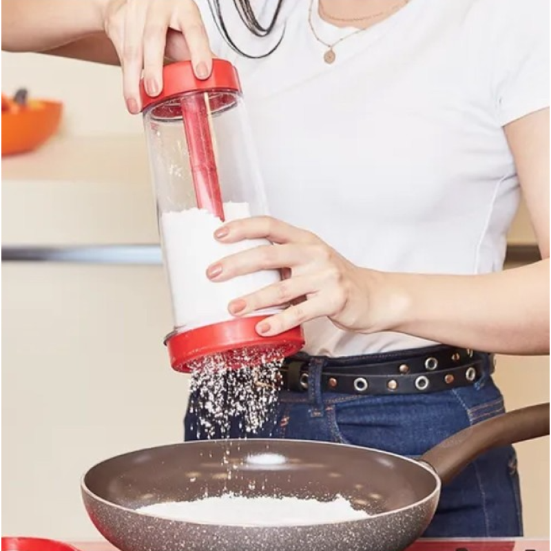 Recipient cu dozator pentru faina, zahar, malai SIEVES