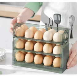 Recipient pe 3 nivele pentru depozitare oua