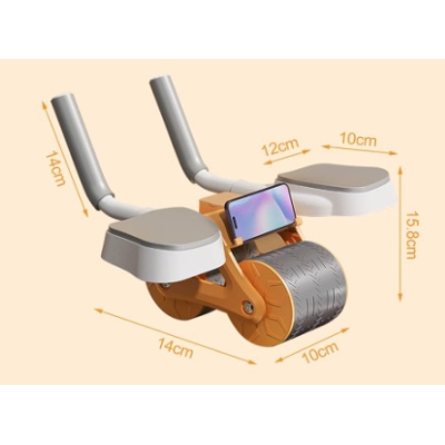 Roata abdominala cu rebound automat si suport pentru telefon