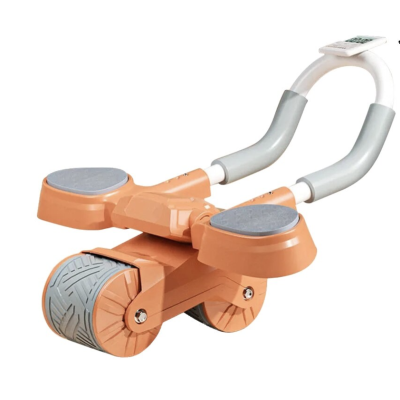 Roata Abdominala revenire automata latime 4 inch Portocaliu