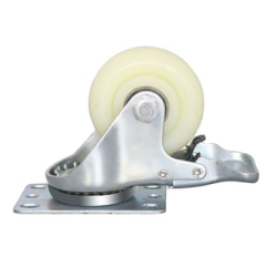 Roata Pivotanta 5" Alba Cu Frana 