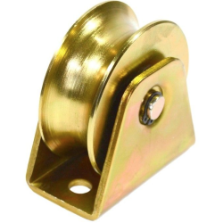 Roata poarta culisanta ingusta diametru 50mm cu sina tip teava