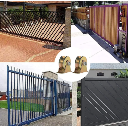 Roata poarta culisanta ingusta diametru 80mm cu sina tip teava