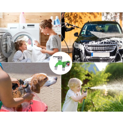 Robinet de apa cu dubla iesire de 1/2 inch interfata universala