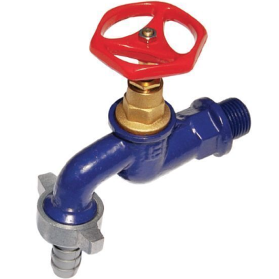 Robinet dublu serviciu din fonta 3/4 toli Albastru