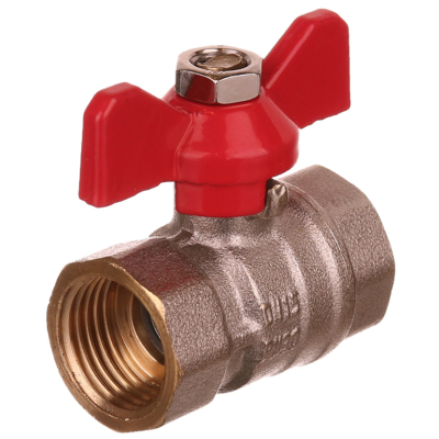 Robinet trecere apa cu filet interior + exterior din alama 1/2