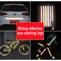 Rola banda reflectorizanta galbena cu sageata neagra 5cm x 50m