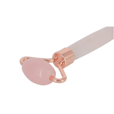 Rola masaj facial  cu doua capete cu piatra ROZ