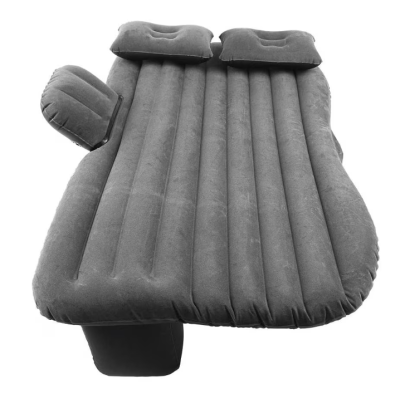 Saltea auto gonflabila 2 perne suprafata catifelata 130 x 80 x 40 cm