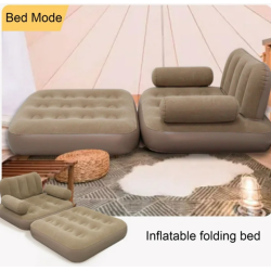 Saltea de dormit gonflabila cu spatar canapea extensibila pentru o singura persoana