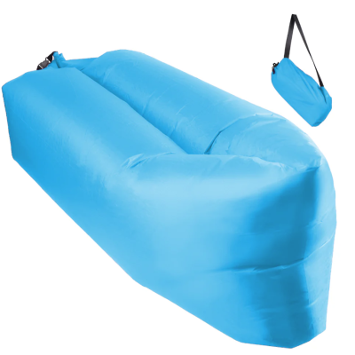 Saltea gonflabila tip sezlong Lazybag material rezistent umflare fara pompa pentru plaja/picnic/camping rucsac de depozitare