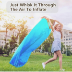 Saltea gonflabila tip sezlong Lazybag material rezistent umflare fara pompa pentru plaja/picnic/camping rucsac de depozitare