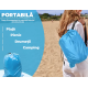 Saltea gonflabila tip sezlong Lazybag material rezistent umflare fara pompa pentru plaja/picnic/camping rucsac de depozitare
