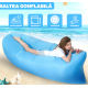 Saltea gonflabila tip sezlong Lazybag material rezistent umflare fara pompa pentru plaja/picnic/camping rucsac de depozitare