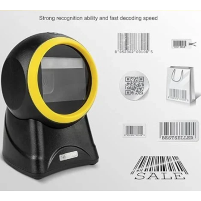 Scaner QR/coduri de bare de birou profesional Andowl Q SM6 negru/galben