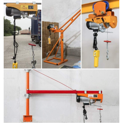 Scripete pentru troliu electric PA400 de 70/300 kg franghie de ridicare 20 m