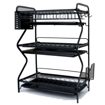 Scurgator de vase metalic premium cu 3 niveluri