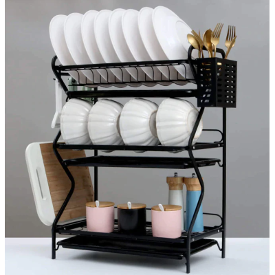 Scurgator de vase metalic premium cu 3 niveluri