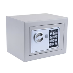 Seif digital incapator dimensiuni 17 x 22,8 x 17 cm GRI