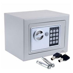 Seif digital incapator dimensiuni 17 x 22,8 x 17 cm GRI