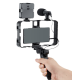 Selfie Stick pentru telefonul mobil AY 49X lumina complementara LED trepied microfon