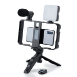 Selfie Stick pentru telefonul mobil AY 49X lumina complementara LED trepied microfon