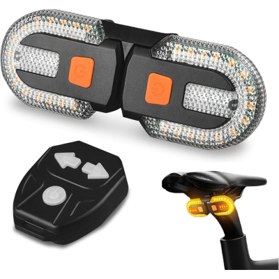 Semnalizare Bicicleta  FY-1825 Ovala  cu Telecomanda Wireless