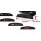 Senzori de parcare universali cu avertizare sonora si pe display negru 22mm