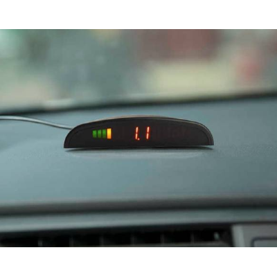 Senzori de parcare universali cu avertizare sonora si pe display negru 22mm