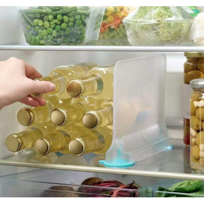 Separator pentru frigider 15.5 x 5.5 x 20.5 cm Transparent/ Albastru