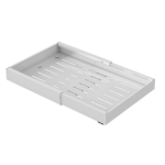 Sertar extensibil din metal 31 50 cm x 42 cm x 6 cm alb