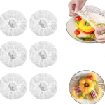 Set 100 Folii cu Elastic pentru acoperit boluri 22-38 cm Transparente