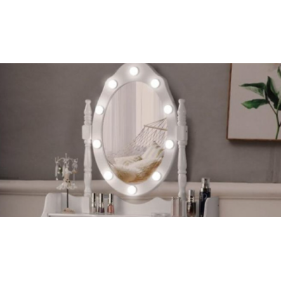 Set 10 Becuri LED pentru Oglinda de Machiaj cu 3 Moduri de Iluminare